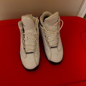 Jordan Kids Sneakers - White with Blue Accents